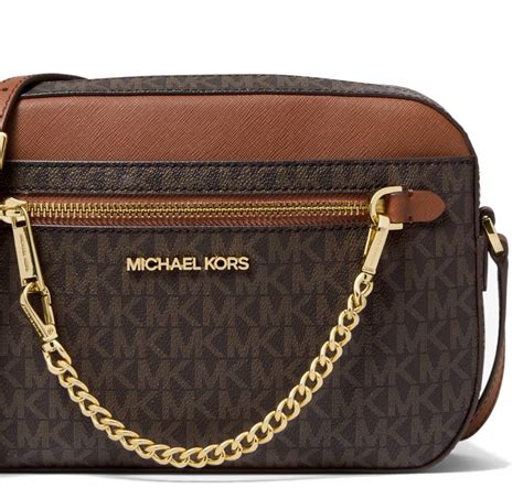 michael michael kors item 0154407|Jet Set Large Logo Crossbody Bag .